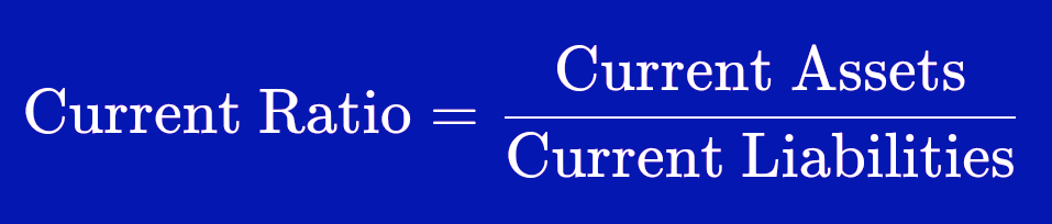 Current Ratio Formula