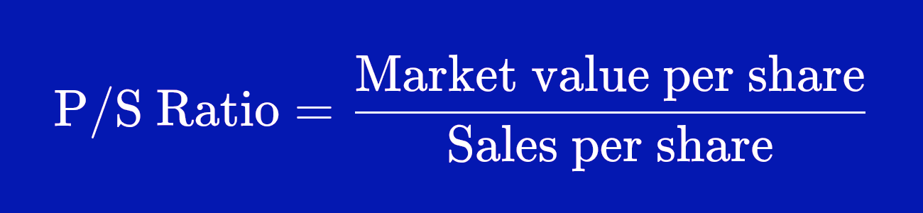 Price to Sales Ratio Formula