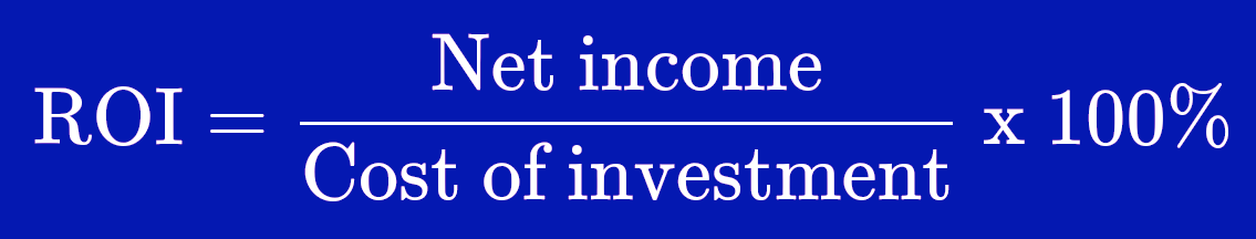 Return on Investment Formula