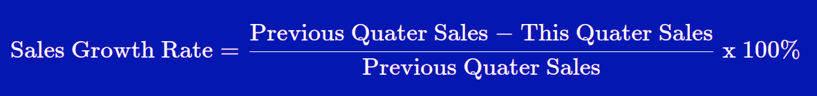 Sales Growth Rate Formula